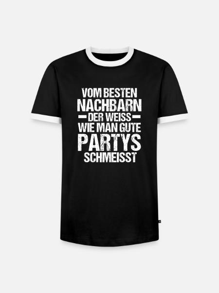 Nachbarschaft Bester Nachbar - Männer Kontrast-T-Shirt - Schwarz/Weiß