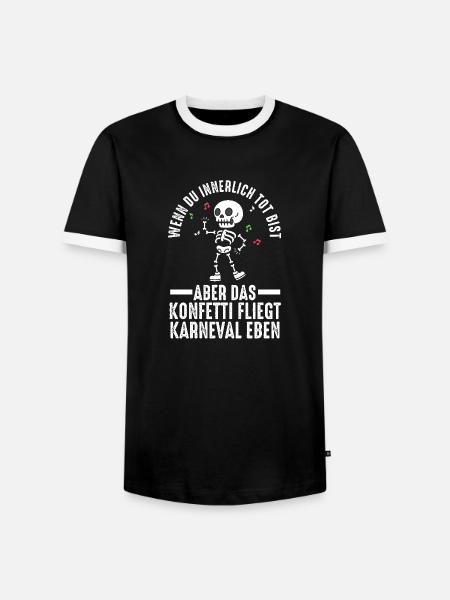 Costume de carnaval Carnaval - T-shirt contrasté Homme - noir/blanc