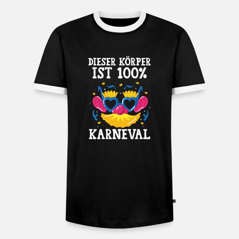 Costume de carnaval Carnaval - T-shirt contrasté Homme - noir/blanc
