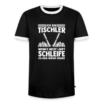 Charpentier, Charpentier, Charpentier - T-shirt contrasté Homme - noir/blanc - Devant - AI Model Female 172 light (172cm) & AI Model Male 178 light (178cm)