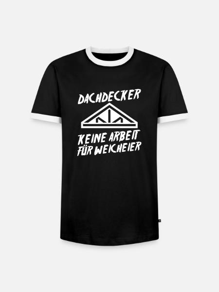 Master Roofer Roofer - Men's Ringer Shirt - black/white
