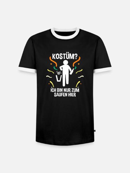 Jecken Fasching Karneval - Männer Kontrast-T-Shirt - Schwarz/Weiß