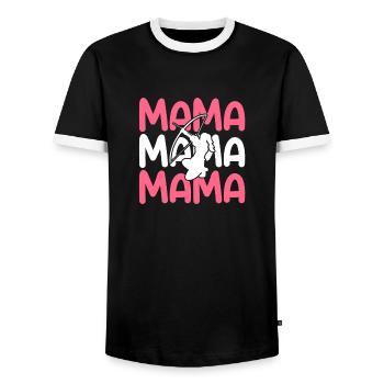 Archer Maman Maman Tir à l’arc - T-shirt contrasté Homme - noir/blanc - Devant - AI Model Female 172 light (172cm) & AI Model Male 178 light (178cm)