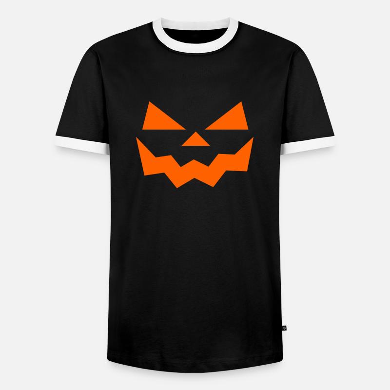 Cooles Halloweendesign - Männer Kontrast-T-Shirt - Schwarz/Weiß