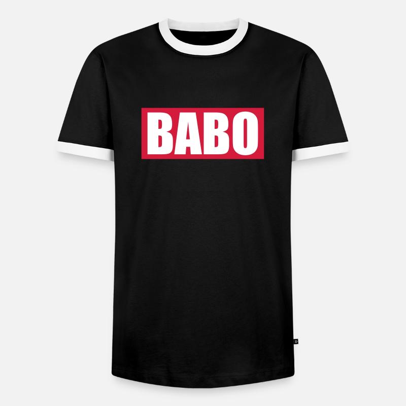 Babo - Men's Ringer Shirt - black/white