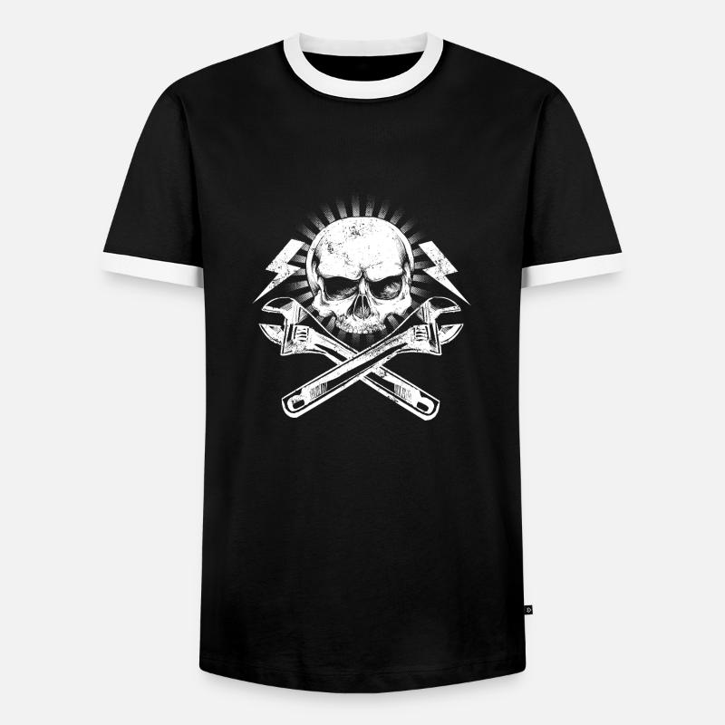 Handwerker - Männer Kontrast-T-Shirt - Schwarz/Weiß