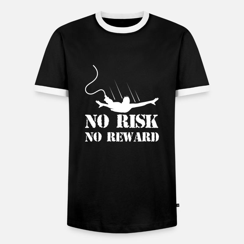 Bungee Jumping Evolution Sport Fun - Men's Ringer Shirt - black/white