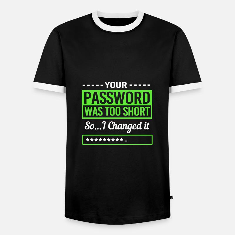 Cybersecurity Cyber Programmer Hacker - Men's Ringer Shirt - black/white
