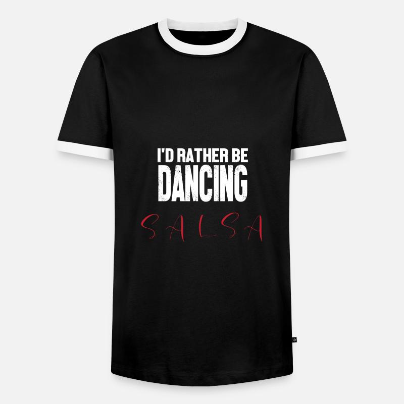 Salsa Dancer Dancer - Men's Ringer Shirt - black/white