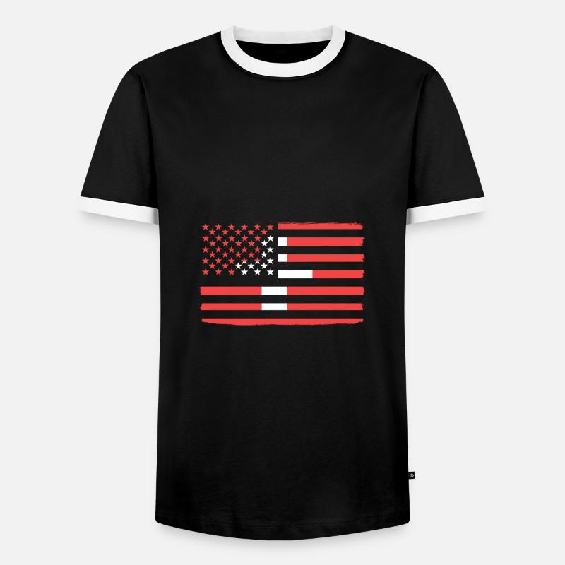Schweiz Schweizer Schweizerdeutsch - Männer Kontrast-T-Shirt - Schwarz/Weiß