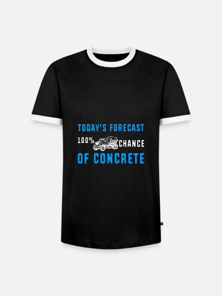 Beton Betonfertiger Betonmischer - Männer Kontrast-T-Shirt - Schwarz/Weiß