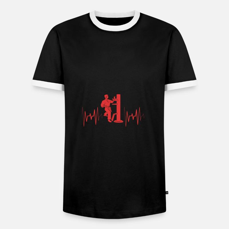Wing Chun - Men's Ringer Shirt - black/white