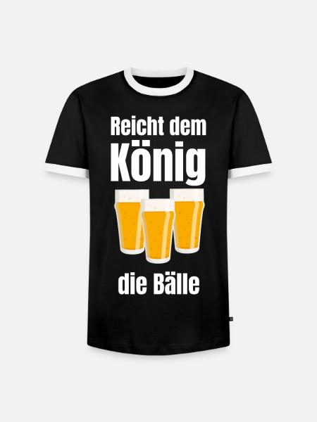 beerpong - Männer Kontrast-T-Shirt - Schwarz/Weiß