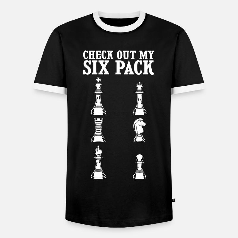 chess - Men's Ringer Shirt - black/white