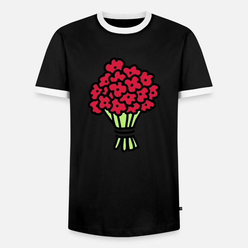 Bouquet 3 - Men's Ringer Shirt - black/white