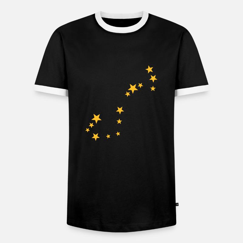 Skorpion Sternbild - Männer Kontrast-T-Shirt - Schwarz/Weiß