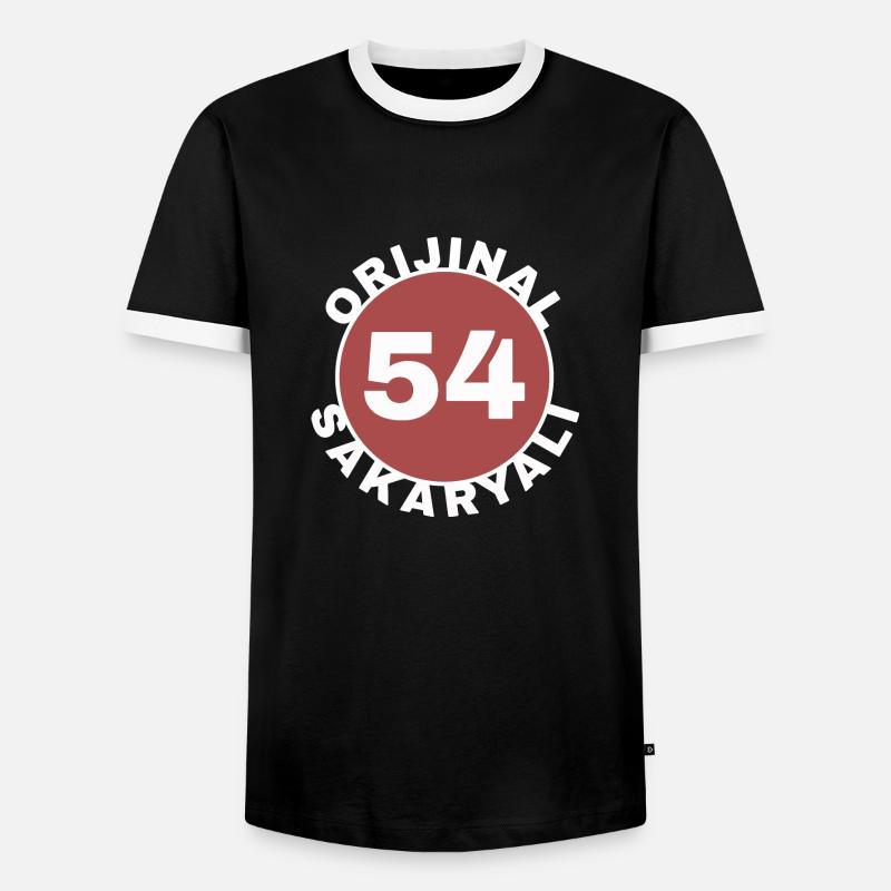 Sakarya - Men's Ringer Shirt - black/white