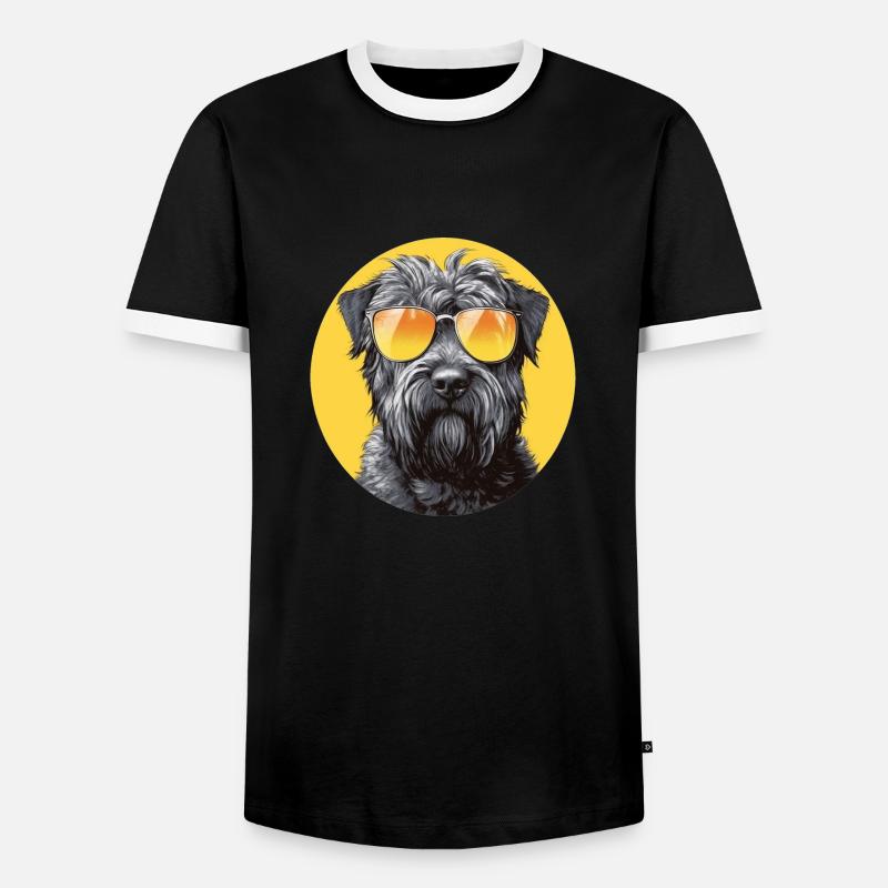 Bouvier - Men's Ringer Shirt - black/white