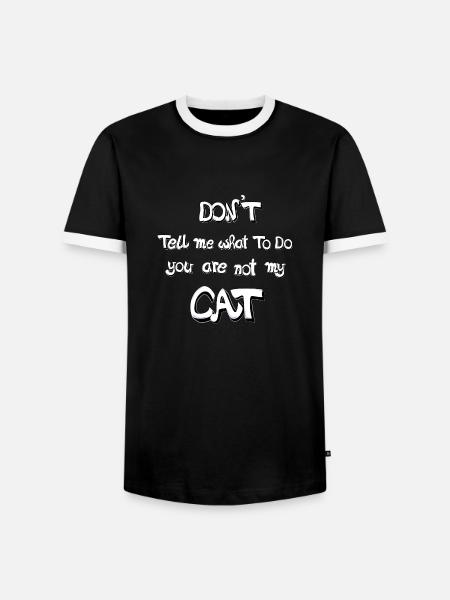 Don´t tell me - Männer Kontrast-T-Shirt - Schwarz/Weiß