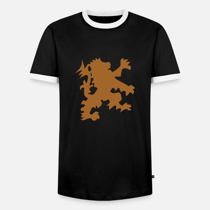 loewe - Männer Kontrast-T-Shirt - Schwarz/Weiß