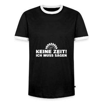 Handwerk Meister Tischler Zimmerer Geschenk - Männer Kontrast-T-Shirt - Schwarz/Weiß - Vorne - AI Model Female 172 light (172cm) & AI Model Male 178 light (178cm)