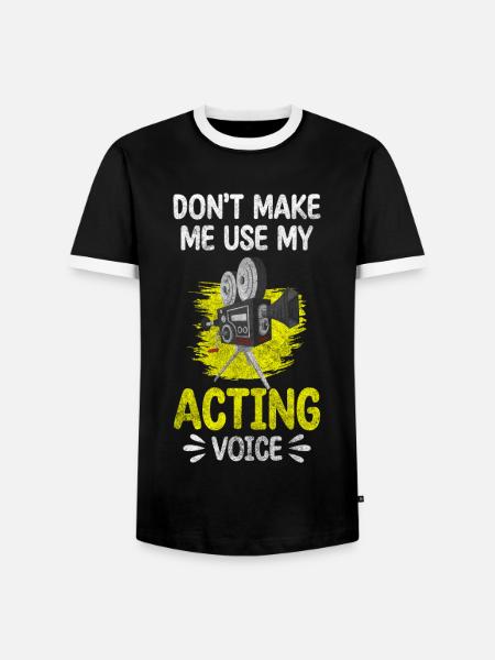 Bühne Maske Kino - Männer Kontrast-T-Shirt - Schwarz/Weiß