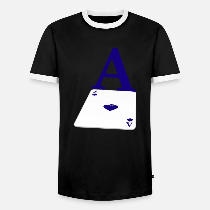 Boardgame Chess Backgammon Game Night - Men's Ringer Shirt - black/white