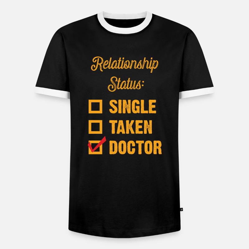 Dr. Check! - Männer Kontrast-T-Shirt - Schwarz/Weiß