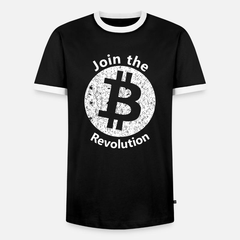 The Bitcoin Age - Men's Ringer Shirt - black/white