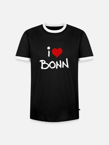 Lieblingsstadt Bonn - Männer Kontrast-T-Shirt - Schwarz/Weiß