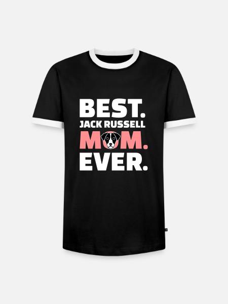 Jack Russell - Männer Kontrast-T-Shirt - Schwarz/Weiß
