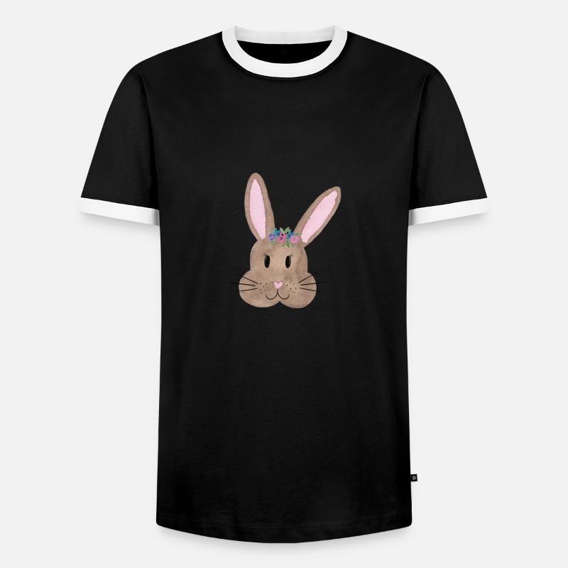 Rabbit - Men's Ringer Shirt - black/white