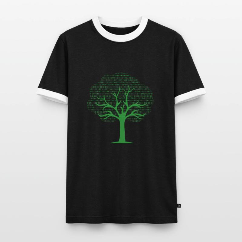 Binary Tree... Programmierer & Nerd Männer Kontrast-T-Shirt