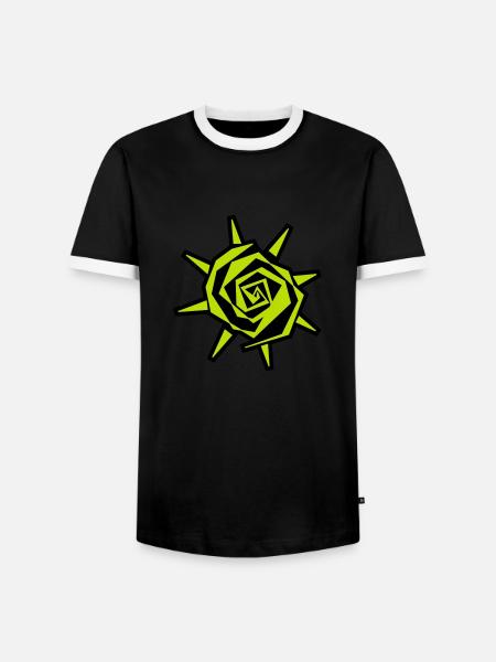 Sun - Men's Ringer Shirt - black/white