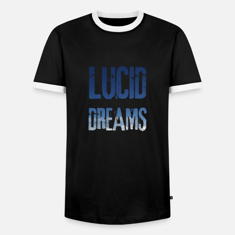 Lucid Dreams dream / gift idea - Men's Ringer Shirt - black/white