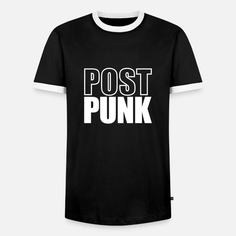 Postpunk's not dead - Men's Ringer Shirt - black/white