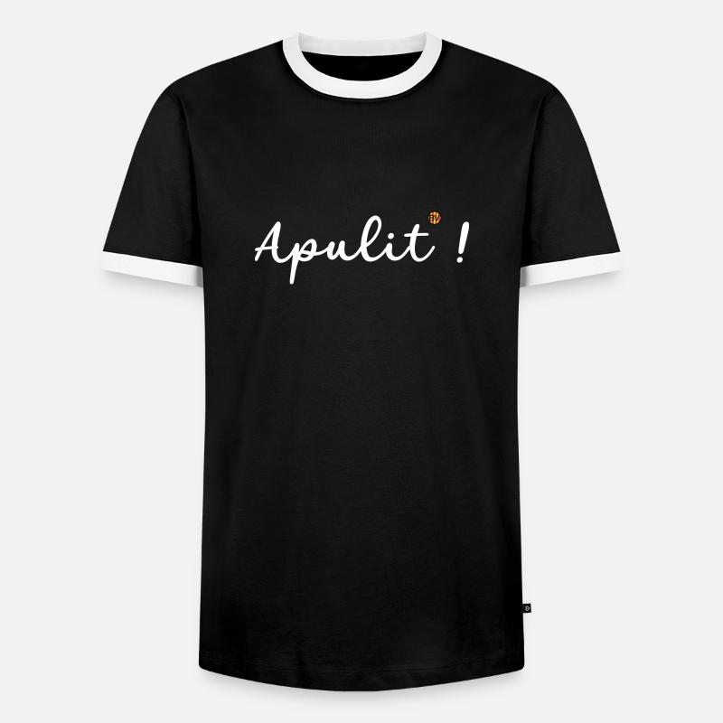 OBV – Apulit! - 2 - Men's Ringer Shirt - black/white