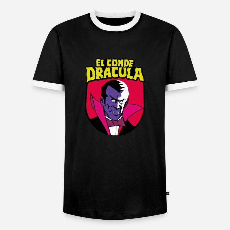 El Conde Dracula - Men's Ringer Shirt - black/white
