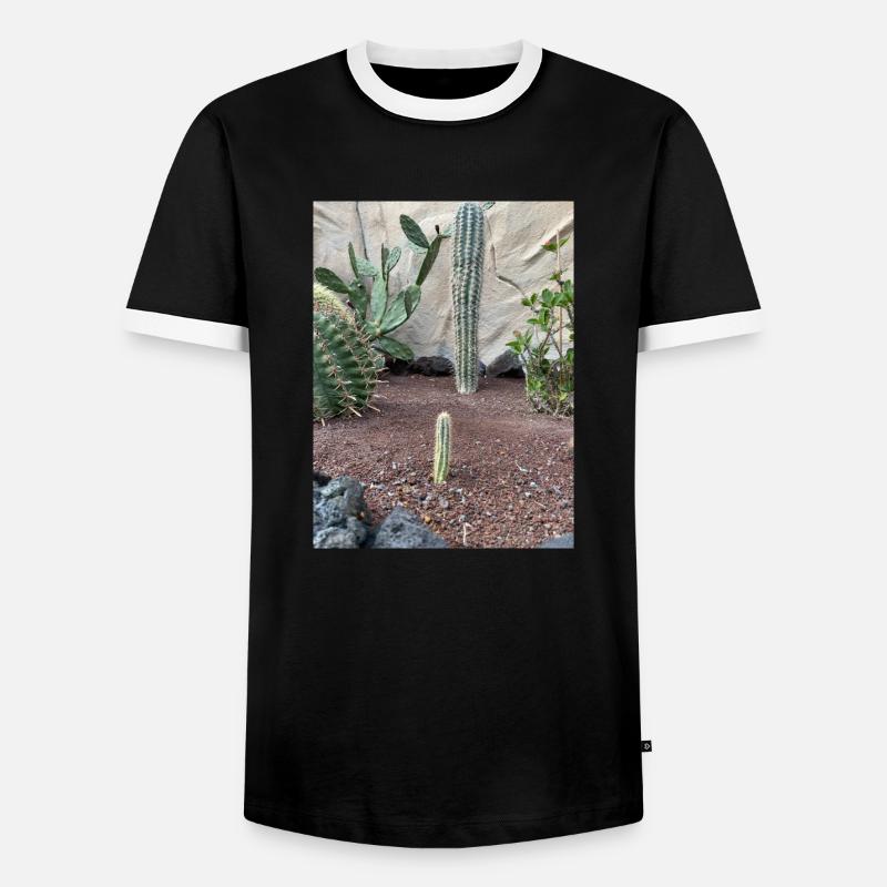 David vs Goliath - Männer Kontrast-T-Shirt - Schwarz/Weiß