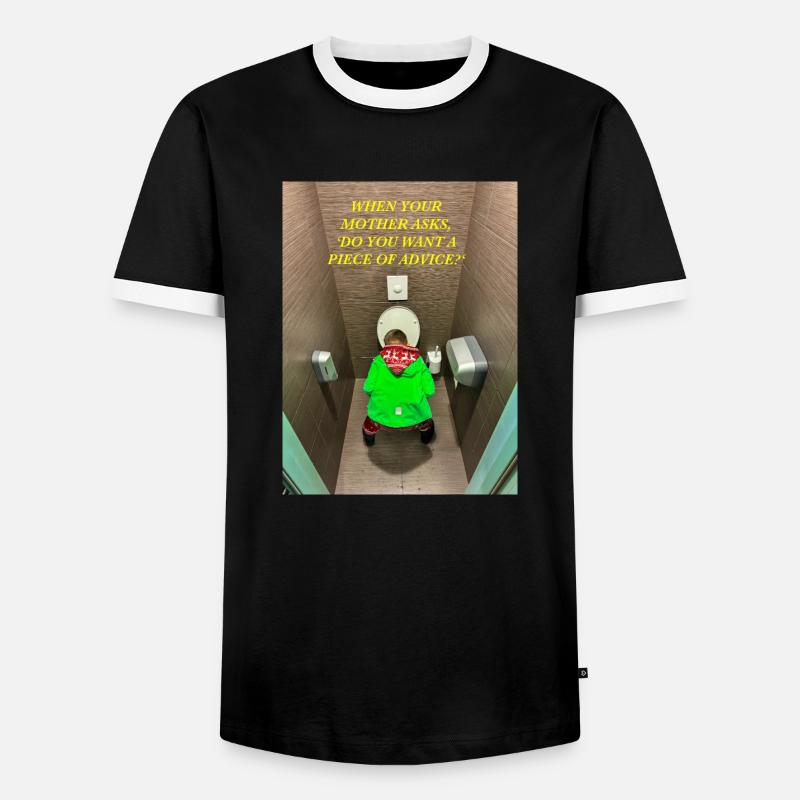 When your mother asks, - Men's Ringer Shirt - black/white