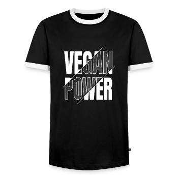funny sayings bday statement quote food humor - Männer Kontrast-T-Shirt - Schwarz/Weiß - Vorne - AI Model Female 172 light (172cm) & AI Model Male 178 light (178cm)