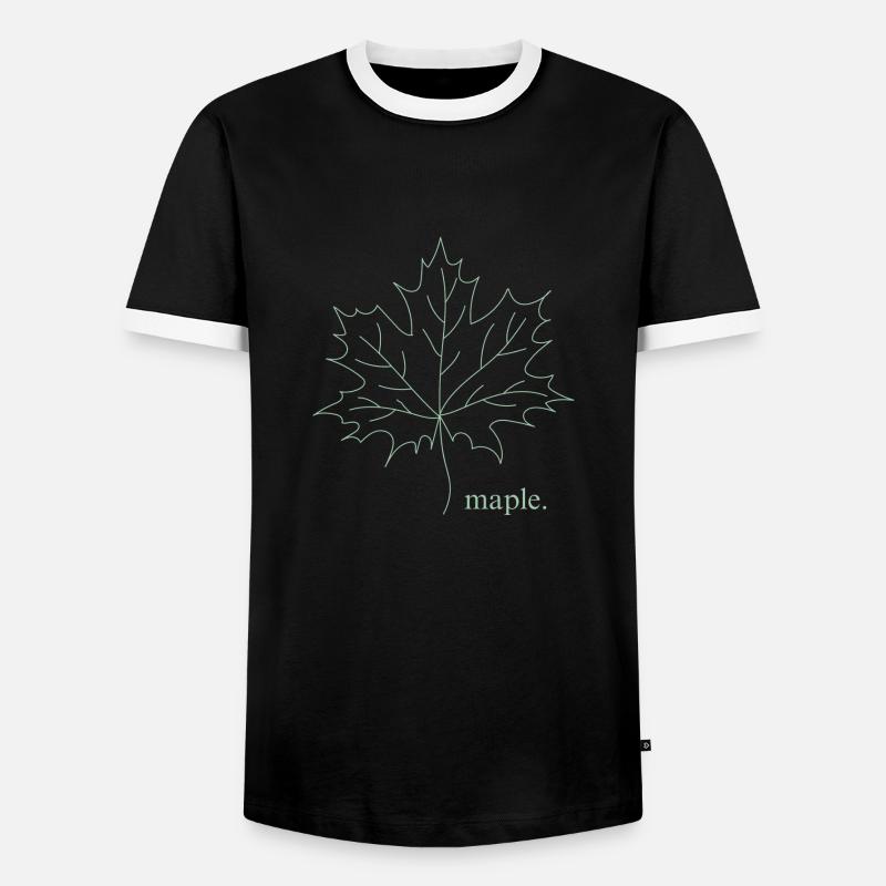Maple. - Men's Ringer Shirt - black/white