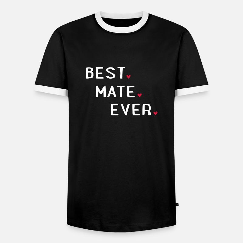 Bester freund - Männer Kontrast-T-Shirt - Schwarz/Weiß
