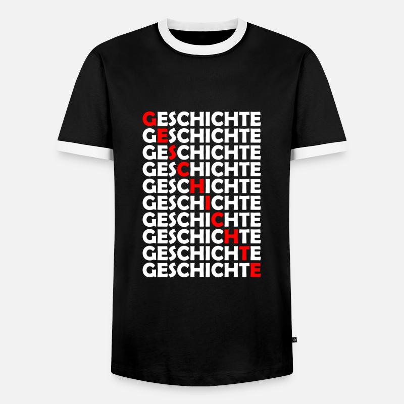 Geschichte Lehrer Studium Schule - Männer Kontrast-T-Shirt - Schwarz/Weiß