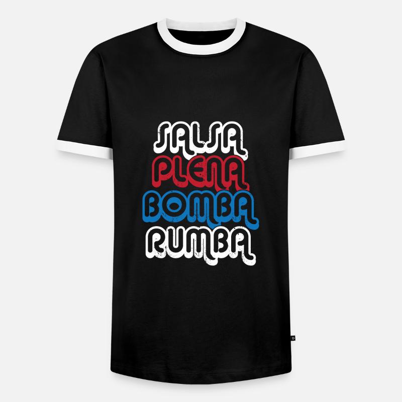 Salsa Dancer Dancer - Men's Ringer Shirt - black/white