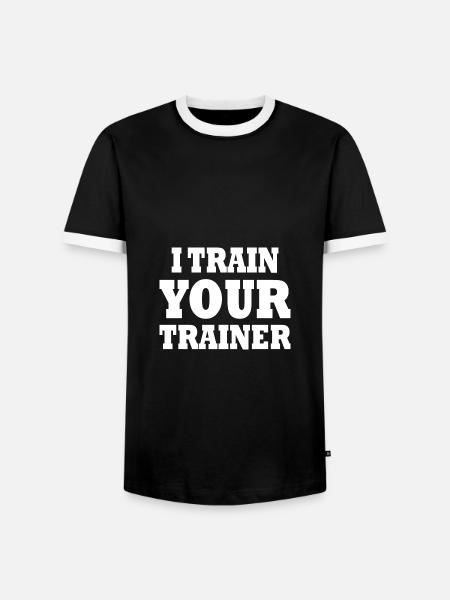 I train your trainer - Men's Ringer Shirt - black/white