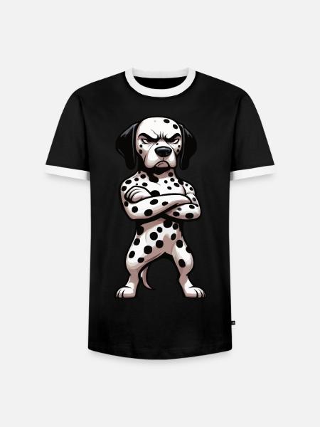 Dalmatiner Dalmatinerhalter Dalmatinerbesitzer - Männer Kontrast-T-Shirt - Schwarz/Weiß