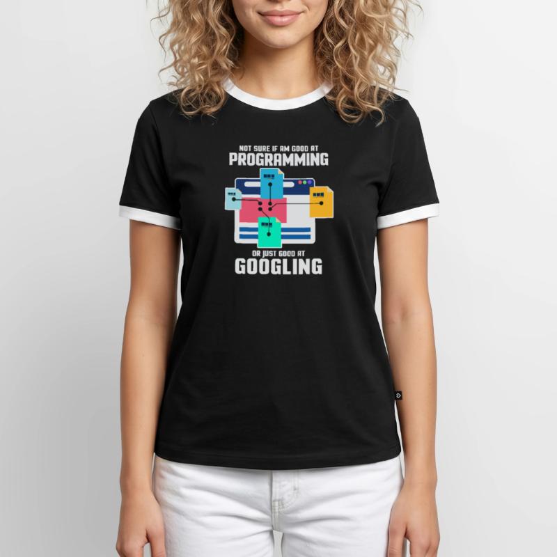 Programmer Programming IT Computer Gift Men's Ringer Shirt