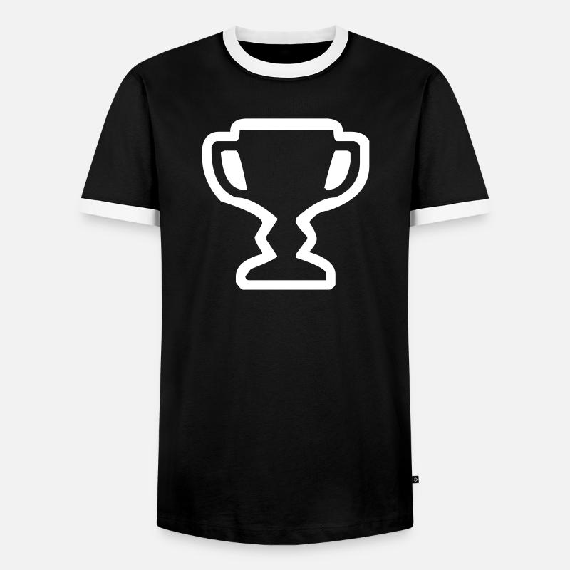 Ein Pokal - Männer Kontrast-T-Shirt - Schwarz/Weiß