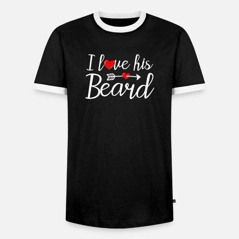 Beard bearded beard wearers - Men's Ringer Shirt - black/white